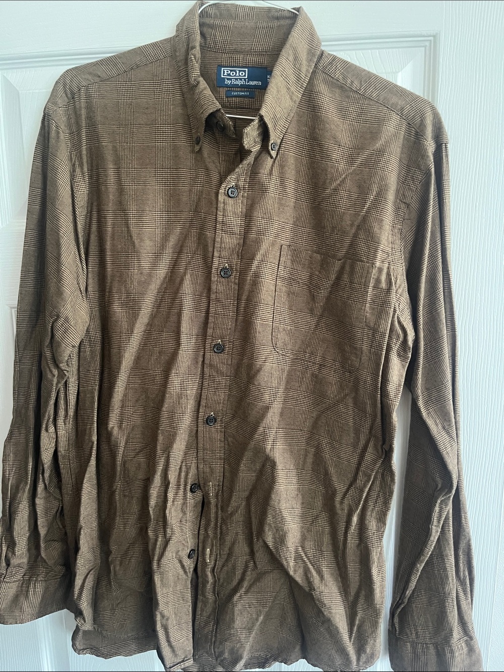 Polo by Ralph Lauren Olive-Brown Plaid Button-Down Shirt